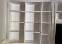 Built-in shelves before styling